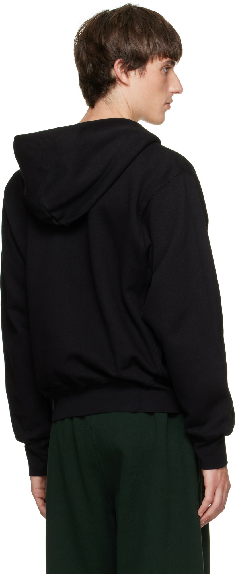 Les Tien Black Heavyweight Zip Hoodie