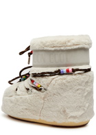 Moon Boot Icon Padded Faux fur Snow Boots Cream 4244 (IT42 44 / UK9