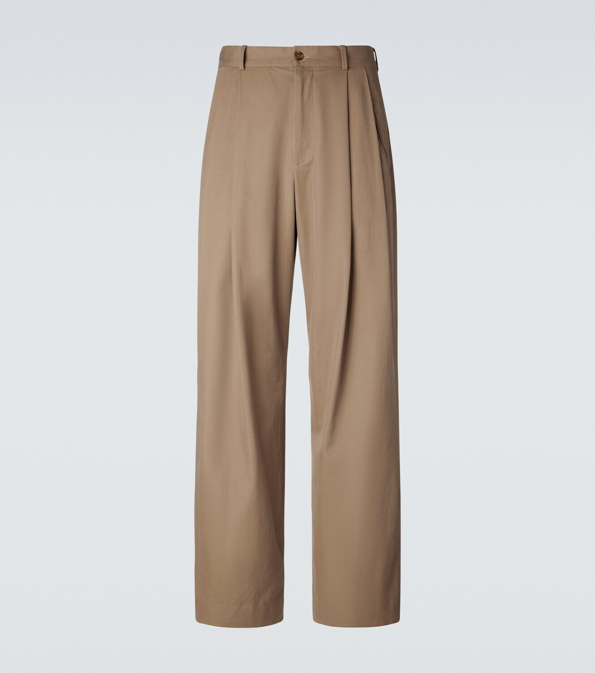 The Row Tibor cotton and cashmere wide-leg pants