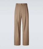 The Row Tibor cotton and cashmere wide-leg pants