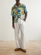 Cherry Los Angeles - Straight-Leg Linen Trousers - White