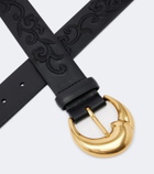 Etro Embroidered leather belt