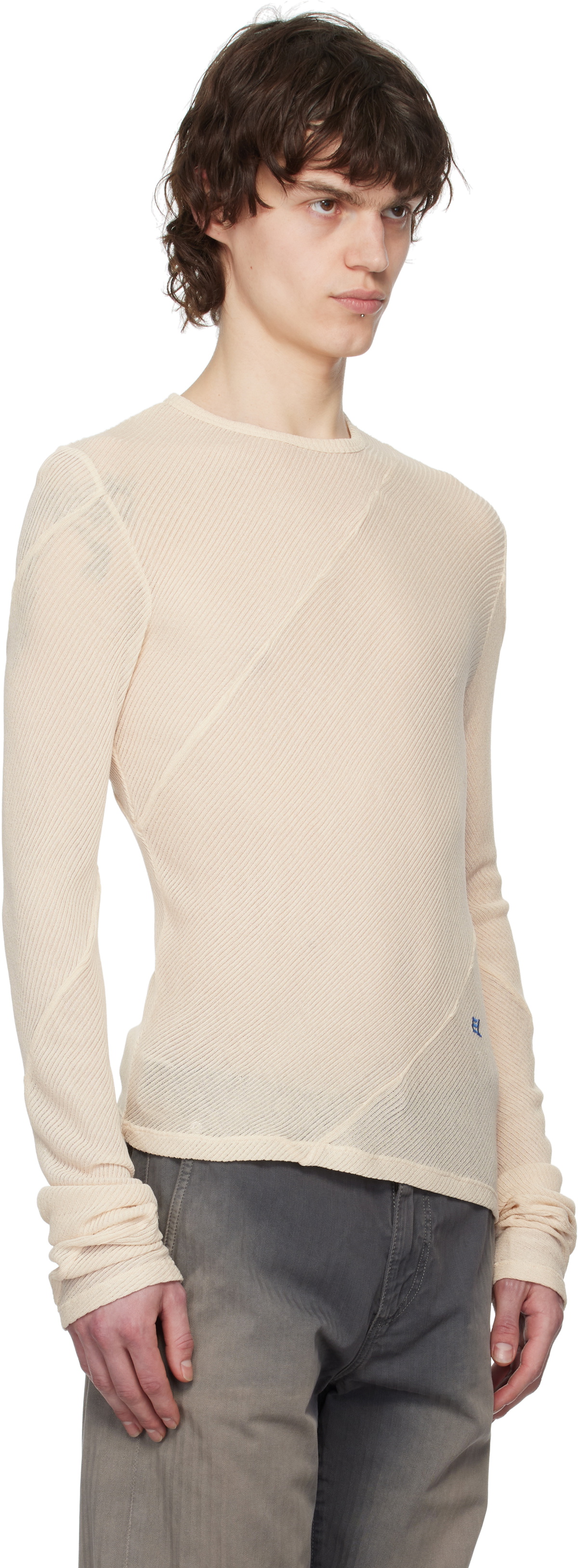 Eckhaus Latta Off-White Spiral Long Sleeve T-shirt