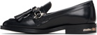 Toga Pulla Black Tassel Loafers