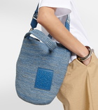 Loewe Anagram raffia shoulder bag