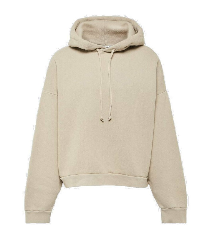 Photo: Acne Studios Cropped cotton jersey hoodie