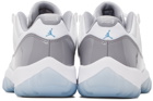 Nike Jordan White & Gray Air Jordan 11 Retro Low Sneakers
