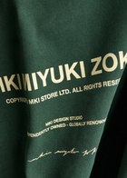 Mki Miyuki Zoku Logo-print Cotton-blend Sweatshirt Green