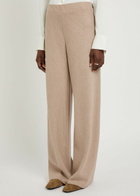 Vince Wide-leg Wool-blend Trousers Beige