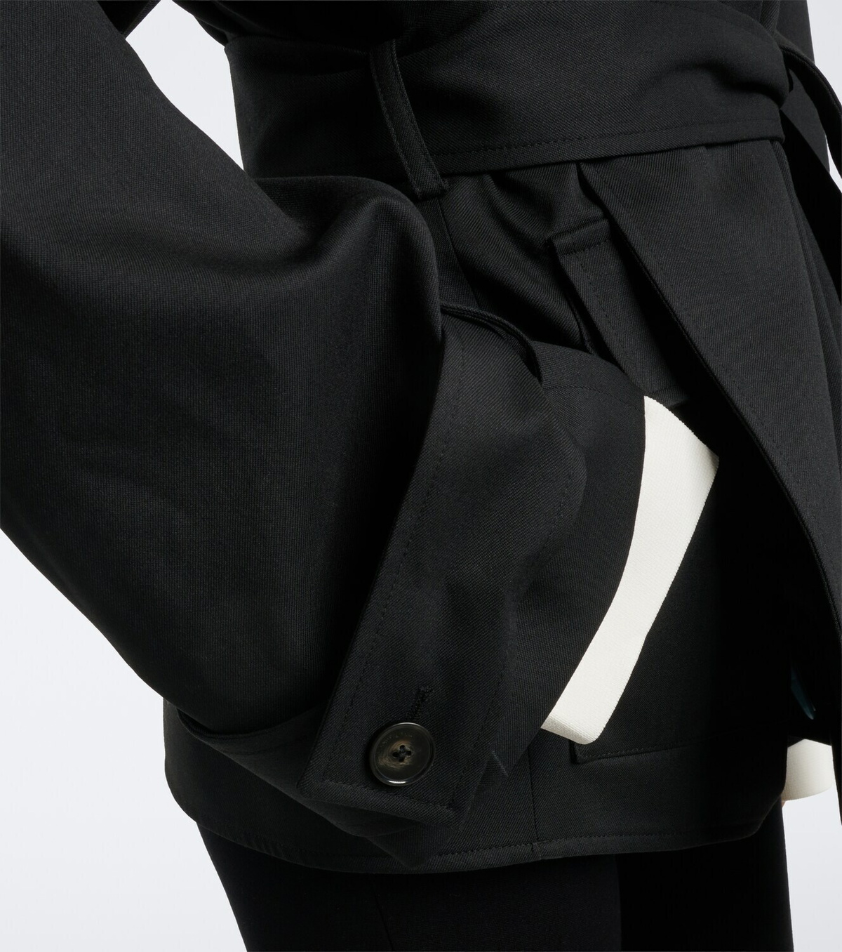 The Frankie Shop Tavea belted double-breasted jacket