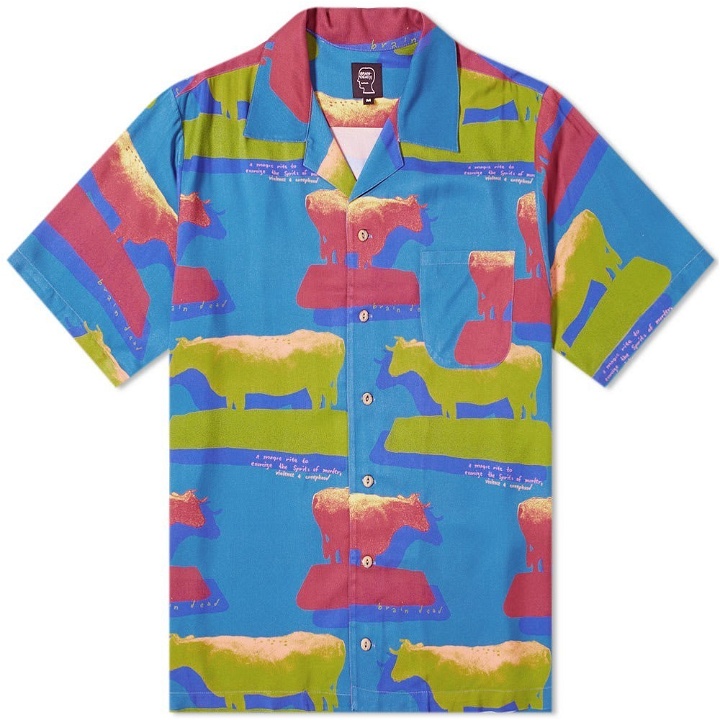 Photo: Brain Dead Short Sleeve Cow Print Shirt
