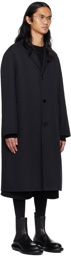 Jil Sander Black Three-Button Coat