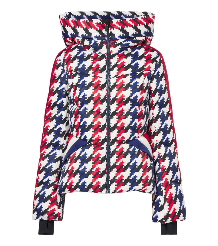 Photo: Perfect Moment Duvet houndstooth hooded down ski jacket