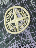 Stone Island Junior - Logo-Embroidered Printed ECONYL® Baseball Cap - Green