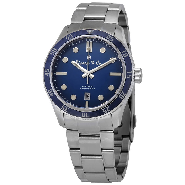 Photo: Picasso and Co Automatic Blue Dial Stainless Steel Mens Watch PWSOB001