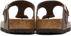 Birkenstock Brown Birko-Flor Gizeh Sandals