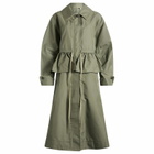 Damson Madder Women's Myrtle Trench Coat in Sage