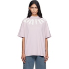 Palm Angels Purple Big Neck Logo T-shirt