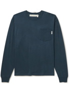 Abc. 123. - Webbing-Trimmed Cotton-Jersey T-Shirt - Blue