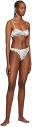 softandwet SSENSE Exclusive Silver Frilled Thong