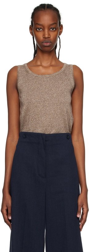 Photo: S Max Mara Brown Elica Tank Top