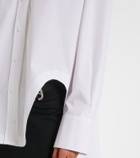 The Attico Asymmetric cotton poplin shirt
