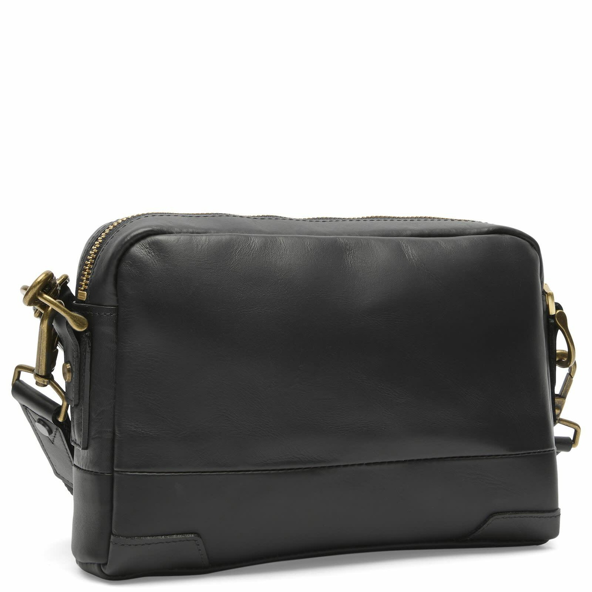 Master-Piece Gloss Leather Shoulder Bag - Small in Black 