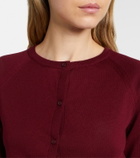 'S Max Mara Cropped cotton, silk, and cashmere cardigan