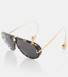 Bottega Veneta Drop aviator sunglasses