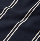 Club Monaco - Striped Loopback Cotton Sweatshirt - Blue