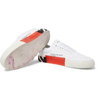 Off-White - Suede-Trimmed Canvas Sneakers - White