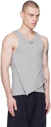 Commission SSENSE Exclusive Gray Double Tank Top