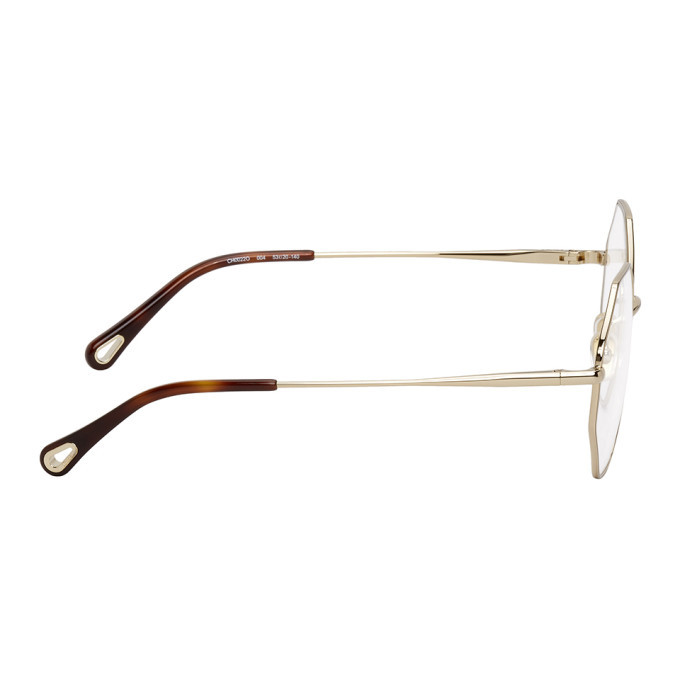 メガネ Chloe Chloe - CH0180O - 005 gold gold transparent Chloe CH0184S - 003 Gold | Sunglasses Woman