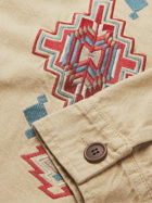 Nudie Jeans - Barney Desert Embroidered Organic Cotton-Twill Jacket - Neutrals