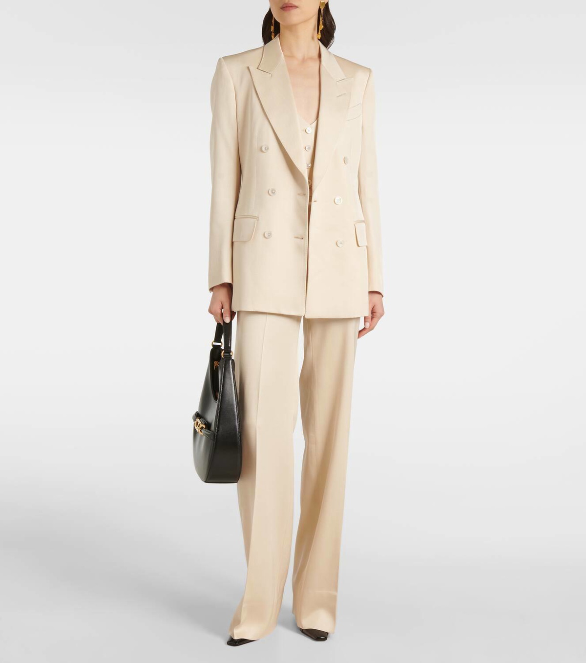 Tom Ford Double-breasted silk and wool twill blazer TOM FORD