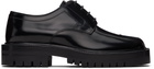 Maison Margiela Black Tabi Lace-Up Derbys