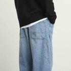 Maison Margiela Men's Wide Leg Jeans in Blue Washed