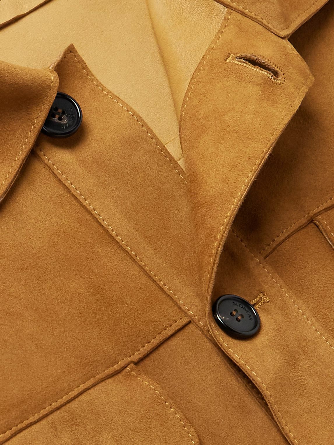 Incotex - Montedoro Suede Overshirt - Brown