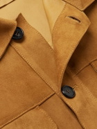 Incotex - Montedoro Suede Overshirt - Brown