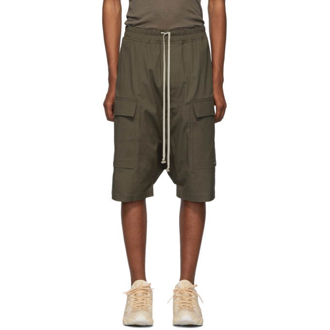 Photo: Rick Owens Taupe Drawstring Cargo Pods Shorts