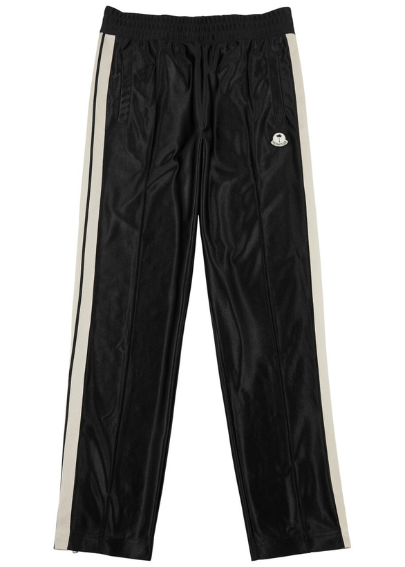 Photo: Moncler Genius 8 Moncler Palm Angels Satin-jersey Track Pants Black
