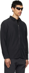 POST ARCHIVE FACTION (PAF) Black Zip Archive Shirt