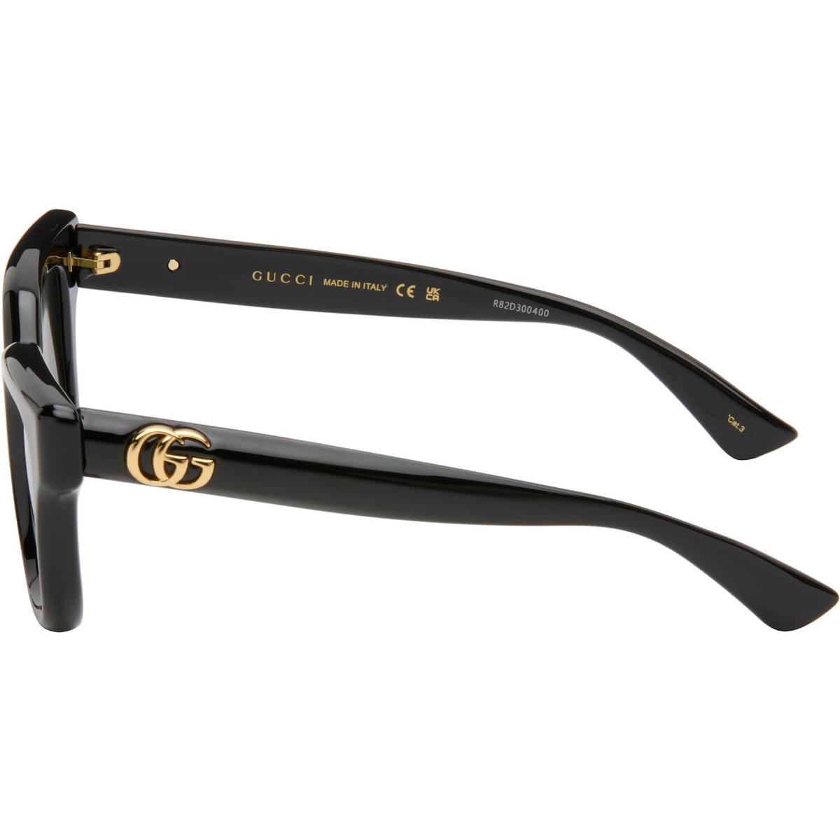 Gucci Black Round Frame Sunglasses