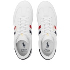 Polo Ralph Lauren Men's Heritage Aera Sneakers in White/Red/Blue
