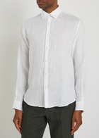 Sunspel Linen Shirt White
