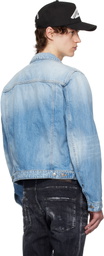 Dsquared2 Blue Heritage Boxy Jean Denim Jacket
