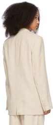 Rosetta Getty Beige Oversized Tailored Blazer