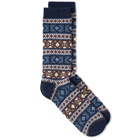 Anonymous Ism Wool JQ Crew Sock in Navy