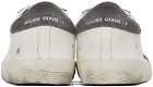 Golden Goose White & Grey Super-Star Sneakers