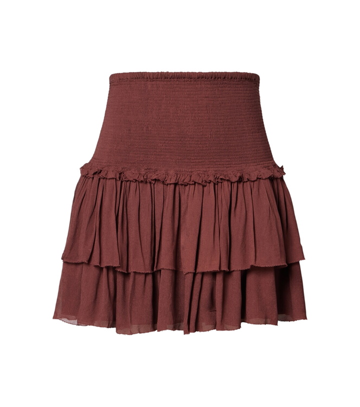 Photo: Poupette St Barth Farrah tiered miniskirt